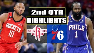 Houston Rockets vs Philadelphia 76ers 2nd QTR Game Highlights | December 29, 2023