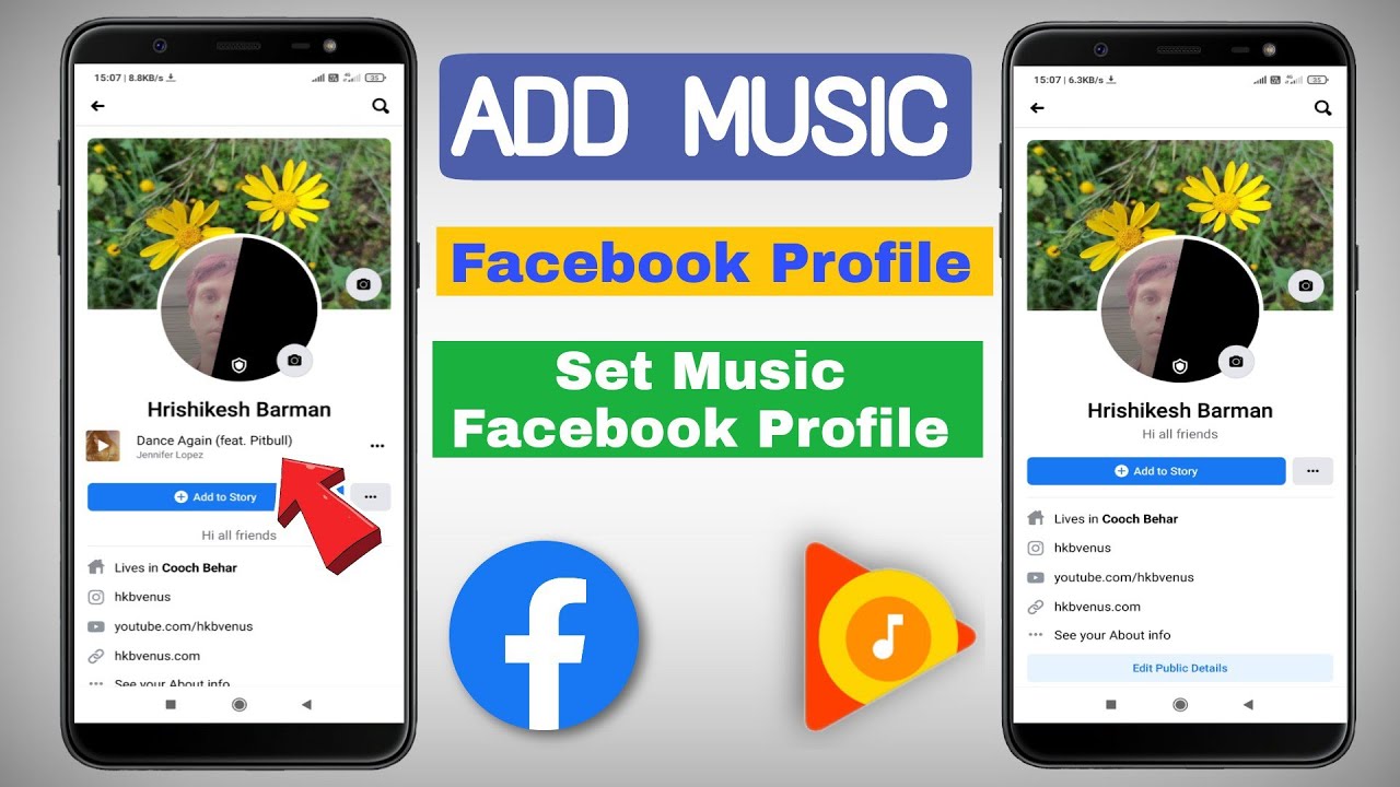 how to add music to your facebook profile 18   how to set music in  facebook profile