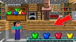 Minecraft NOOB vs PRO:NOOB INVENTED SECRET WAY TO STOLE SUPER ARMOR VILLAGER Challenge 100% trolling