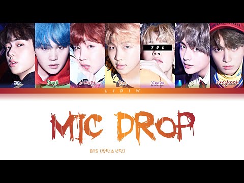 BTS || MIC Drop (Steve Aoki Remix) but you are Jimin (Color Coded Lyrics Karaoke)