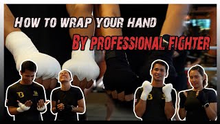 How to wrap your hand like a professional fighter@MMNChannel