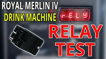 Royal Drink Vending Machine - How to test the cooling relay