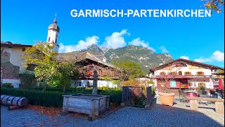 🇩🇪🇩🇪🇩🇪 Прогулка по Гармиш-Партенкирхен в Баварии Любимая Германия - Garmisch Partenkirchen City Walk