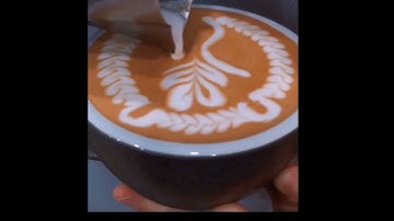 Lion🦁 Latte Art Pattern #shorts #latteart #coffee