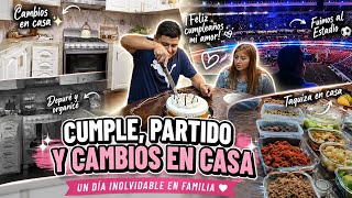 Celebrating my husband's birthday 🎉 | We went to the stadium, had a taco party, and I transformed...