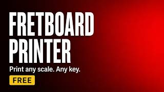 Fretboard Printer — Build Your Own Guitar Diagrams (Free Tool)