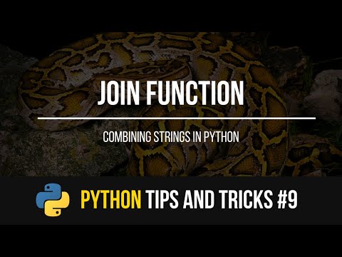 Video: Cum funcționează funcția de unire în Python?