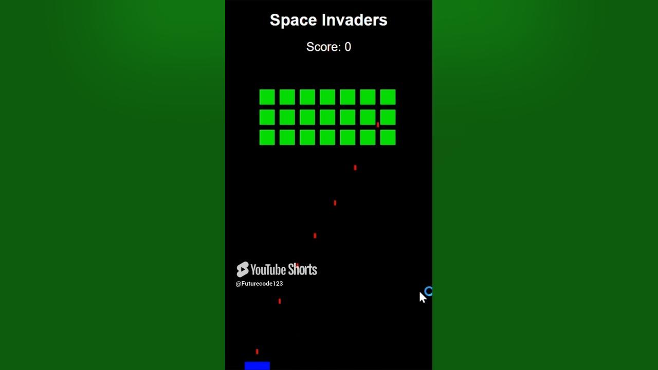 Space invaders game using html css bootstrap and javascript #viralnow # ...