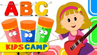 ABC Song Elly Playing Guitar | Nursery Rhymes And Kids Songs by KidsCamp Resimi