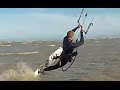 Kitesurfing darkslide, GoPro