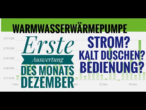 Erste Auswertung zur Ochsner Warmwasserwärmepumpe - Top, bis auf diese eine Sache mit der Bedienung!