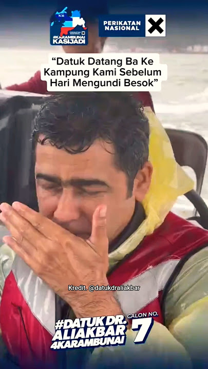 #datukdraliakbar | Datuk datang ke kampung Kami sebelum hari mengundi besok