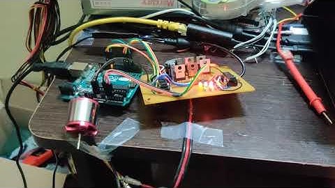 RC Brushless motor controller using an Arduino Uno and Back-EMF Sensing using L293D