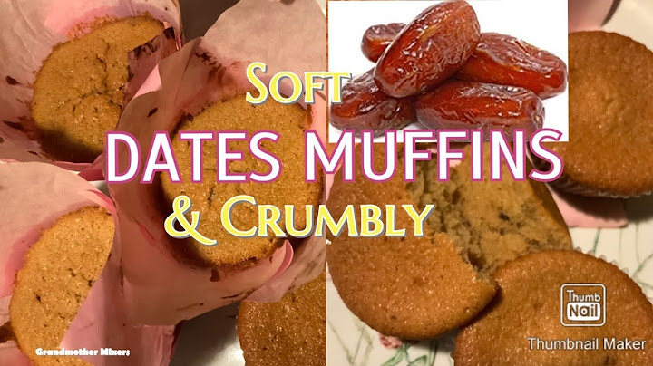 DATES MUFFINS | Soft & Crumbly | How to make Dates Muffins | Grandmother mixers