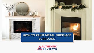 How to paint metal fireplace surround