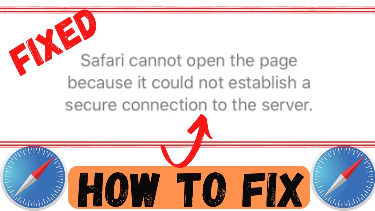 safari cannot open page secure connection