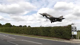 Too Low Fighter Jet Causes Road Closure