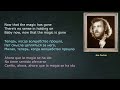 Joe Cocker – Now that the magic has gone – (lyrics - letras - со стихами)