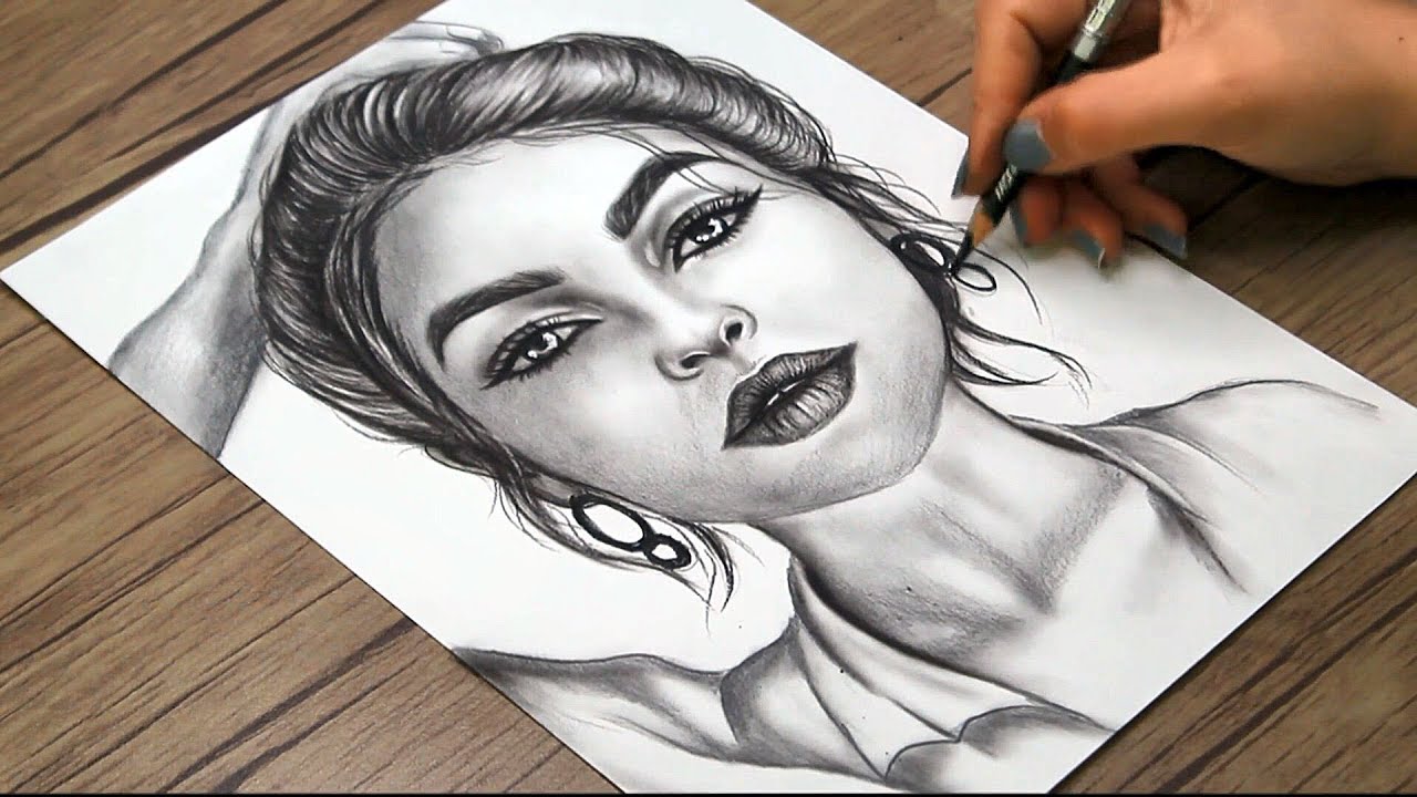 How to Draw Hyper Realistic Girl  Hyper Realistic Sketch  Girl Drawing   Pencil Sketch  Drawing  YouTube