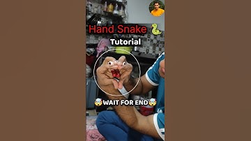 Hand Snake 🐍 Tutorial 🤯😱 | Wait for end 😮 #shorts #ytshorts #trending #viralvideo #snake #tutorial