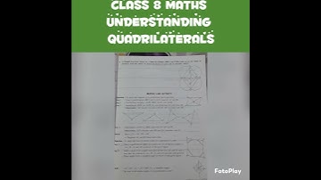 CLASS 8 MATHS UNDERSTANDING QUADRILATERALS @worldofworksheetswow #shorts #youtubeshorts #ytshorts