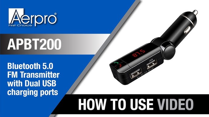 Aerpro FMT250 – Bluetooth FM Transmitter – How-To Video 