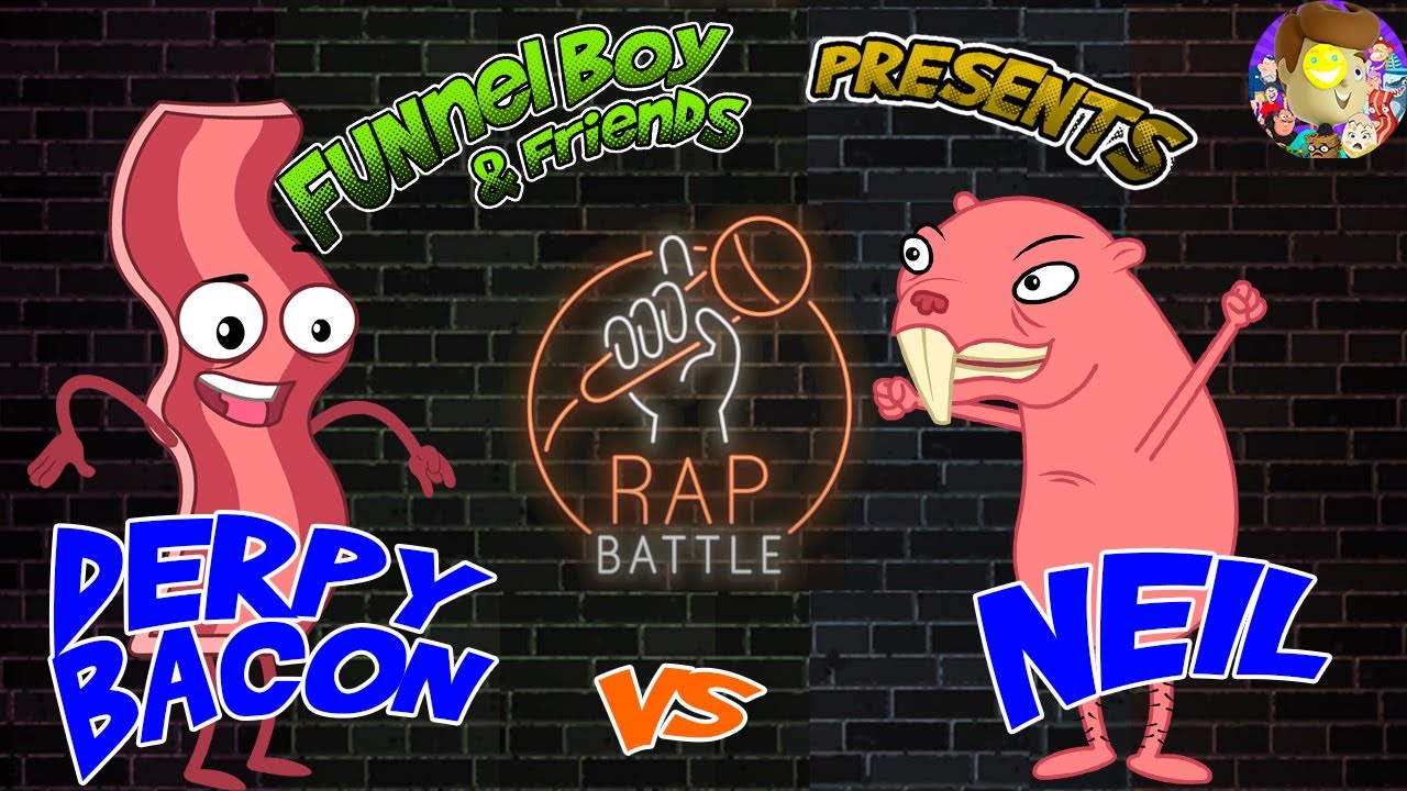 Derpy Bacon Vs Neil The Naked Molerat Fbaf Presents Rap Battle Animated Hip Hop Showdown 2 Youtube - roblox rap battles lyrics bacon