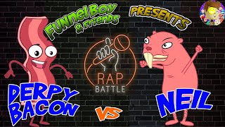 DERPY BACON vs NEIL the NAKED MOLERAT!!! FBAF Presents: Rap Battle (Animated Hip-Hop Showdown #2)