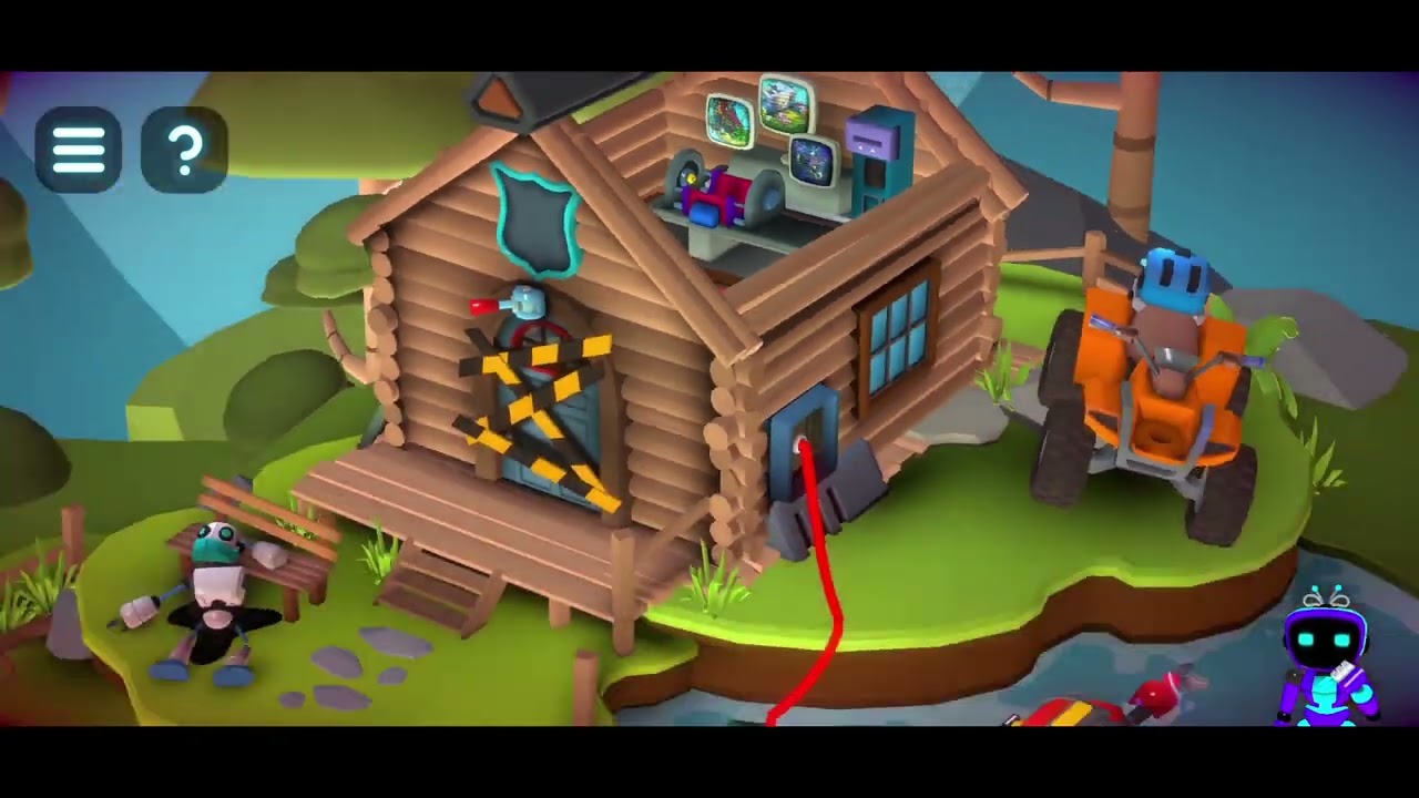 Tiny Robots Portal Escape Gameplay 