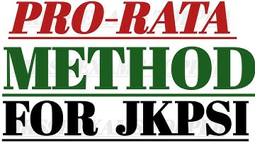 PRO-RATA METHOD FOR JKPSI IN DETAIL.