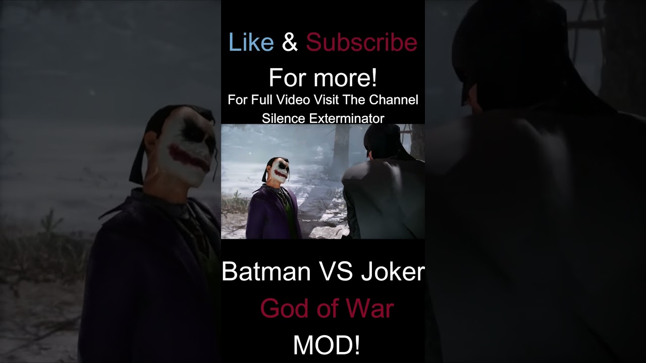 Batman VS Joker The Dark Knight God of War PC Mod