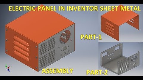 Electric Panel Box in Autodesk Inventor Sheet metal || Inventor Sheet Metal Tutorials || Sheet metal
