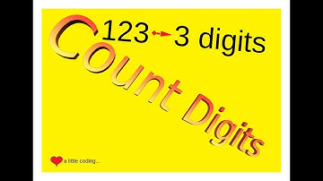 Count digits of a given number in c.