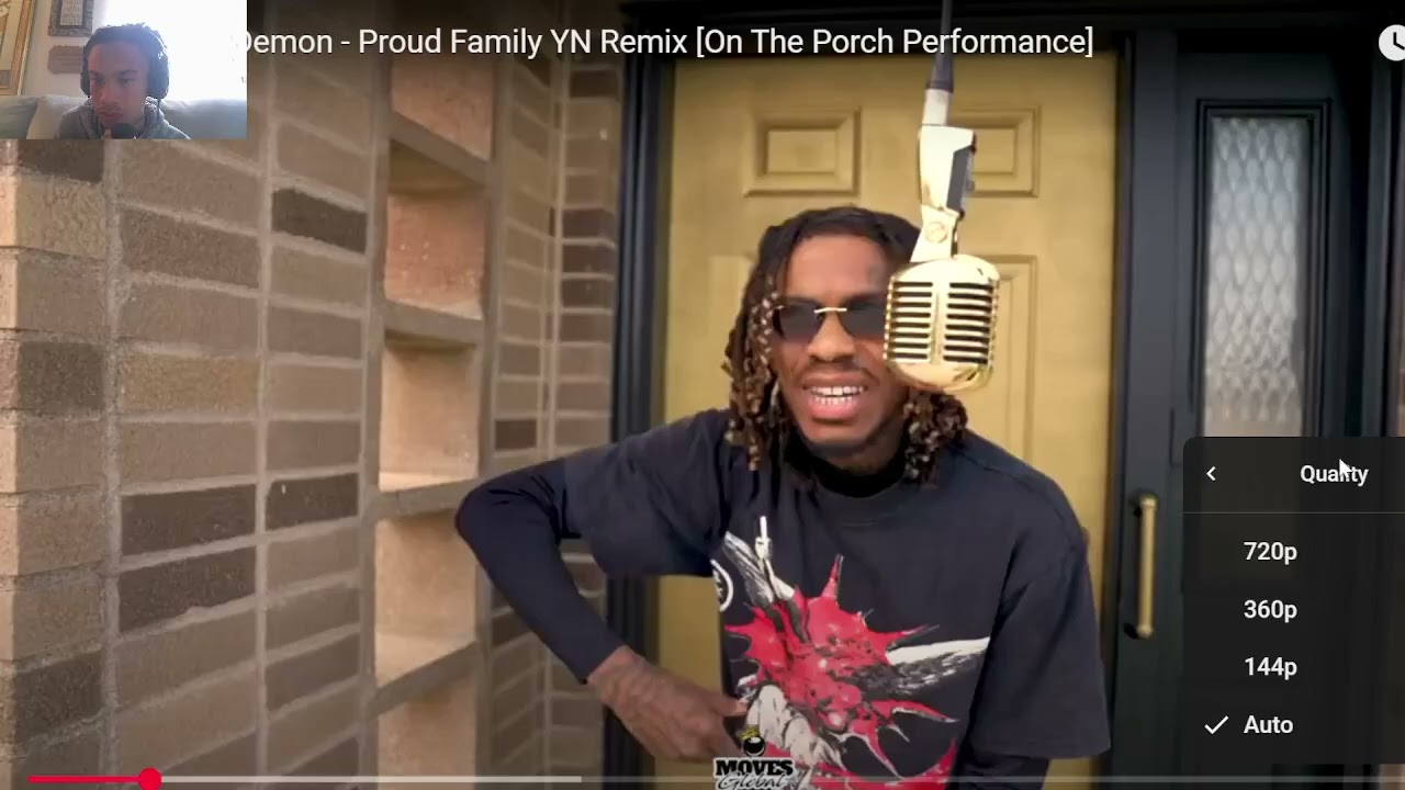 Reacting to Lil Eric Da Demon - Proud Family YN Remix [On The Porch Performance]!! (Cartoon Remix)!