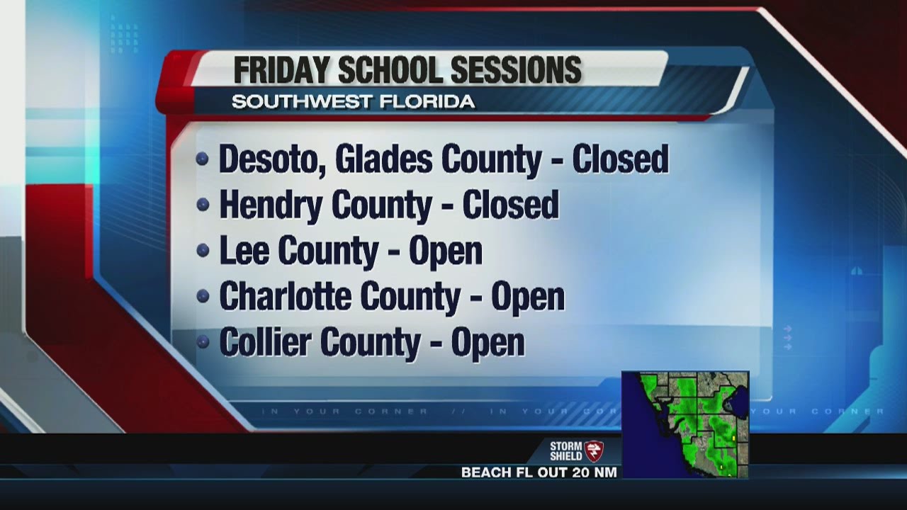 Southwest Florida school closings - YouTube