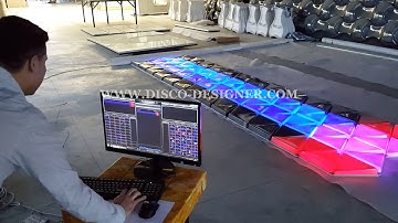 Nightclub Lighting - LED Triangle Panel - Live Demonstration at Disco Designer Factory