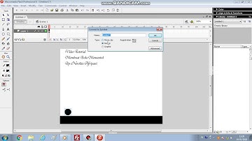 Cara Membuat Video Tutorial Bola Memantul Menggunakan Macromedia Flash 8