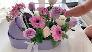 how to make a flower centerpiece for baby shower\/DIY baby shower flower arrangement