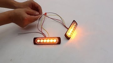 LB1088-6 Amber LED Surface Mount Strobe Lighthead