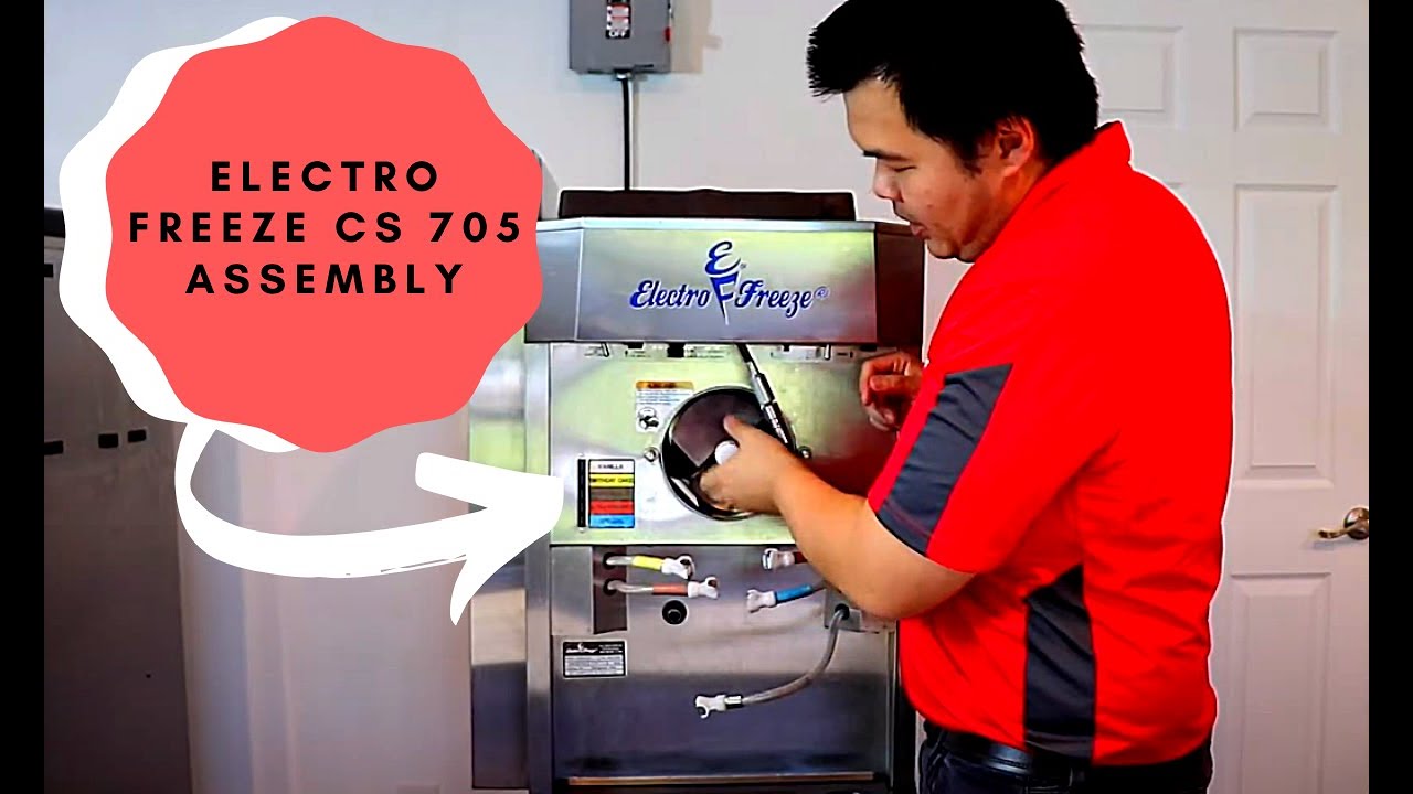 Electro Freeze CS 705 assembly cleaning operation video YouTube Electro Freeze CS 705 assembly cleaning operation video YouTube