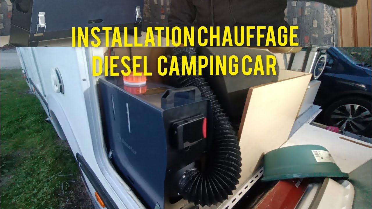 installation chauffage diesel dans camping car 💪🔥🔥🔥🔥🔥