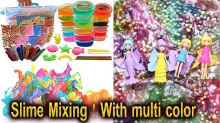 Slime Mixing With Multi Color Slime Looking Very Ume