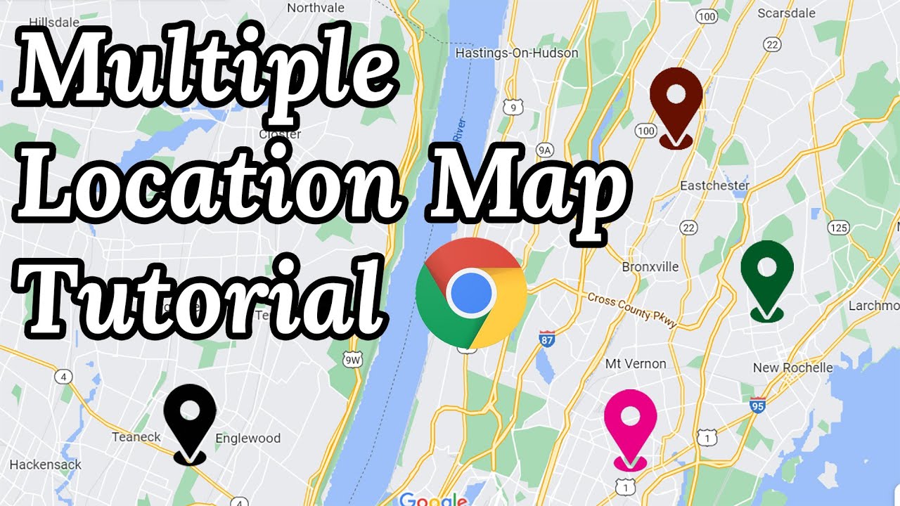 How can I plot multiple locations on Google Maps?