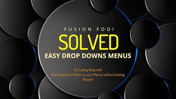 Macro Drop Down Labels - Solved