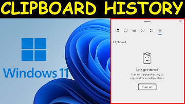 Windows 11 Enable | Disable Clipboard history