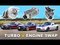 Turbo v supercharged v itb drag race