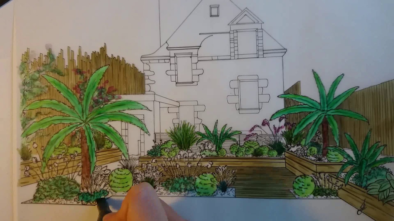   Dessin De Jardin Fleuri  Facile Mon Blog Jardinage 