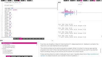 Sonic Pi melody