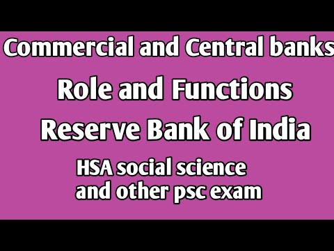 Commercial and Central banks Role and Functions