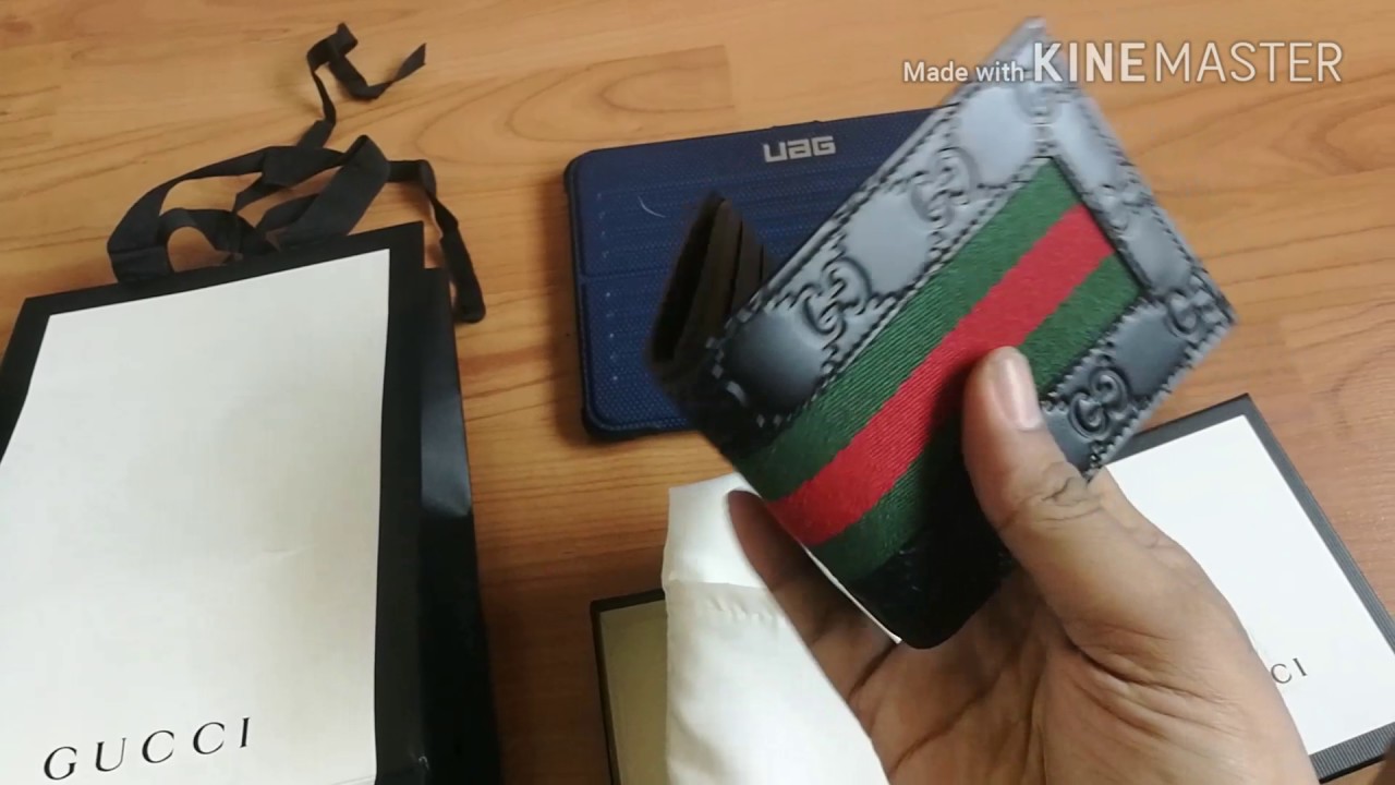 gucci signature wallet with id window 